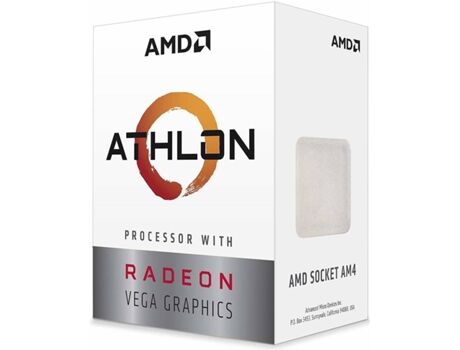 AMD Processador Athlon 200GE (Socket AM4 - Dual-Core - 3.2 GHz)
