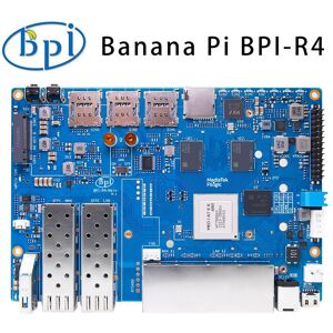 Banane Pi Bpi-R4 Media Tek Mt7988a (Filo Gic 880) Quad-Core-Arm Corex-A73 4 Gb Ddr4 8 Gb Emmc Flash Smart Router Board