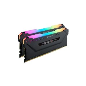 Corsair Microsystems CORSAIR Vengeance RGB PRO - DDR4 - sæt - 16 GB: 2 x 8 GB - DIMM 288-PIN - 3600 MHz / PC4-28800 - CL18 - 1.35 V - ikke bufferet - ikke-ECC - sort