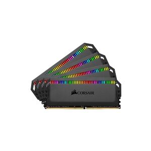 Corsair Microsystems CORSAIR Dominator Platinum RGB - DDR4 - sæt - 64 GB: 4 x 16 GB - DIMM 288-PIN - 3600 MHz / PC4-28800 - CL16 - 1.35 V - ikke bufferet - ikke-ECC - sor