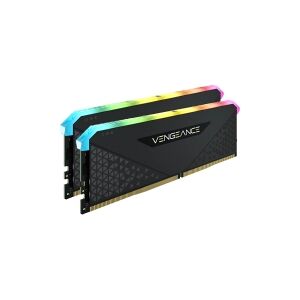 Corsair Microsystems CORSAIR Vengeance RGB RS - DDR4 - sæt - 16 GB: 2 x 8 GB - DIMM 288-PIN - 3200 MHz / PC4-25600 - CL16 - 1.35 V - ikke bufferet - ikke-ECC - sort