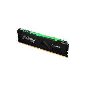 Kingston Technology Kingston FURY Beast RGB - DDR4 - modul - 16 GB - DIMM 288-PIN - 2666 MHz / PC4-21300 - CL16 - 1.2 V - ikke bufferet - ikke-ECC - sort