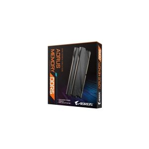 Gigabyte Technology AORUS - DDR5 - sæt - 32 GB: 2 x 16 GB - DIMM 288-PIN - 5200 MHz / PC5-41600 - CL40 - 1.35 V - ikke bufferet - on-die ECC - AORUS-grå