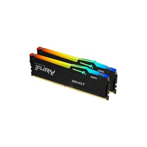 Kingston Technology Kingston FURY Beast RGB - DDR5 - sæt - 32 GB: 2 x 16 GB - DIMM 288-PIN - 5600 MHz / PC5-44800 - CL40 - 1.25 V - ikke bufferet - on-die ECC