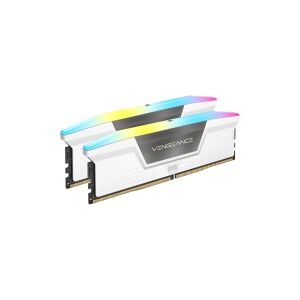 Corsair Microsystems CORSAIR Vengeance RGB - DDR5 - sæt - 32 GB: 2 x 16 GB - DIMM 288-PIN - 6000 MHz / PC5-48000 - CL40 - 1.35 V - hvid