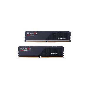 G.Skill Flare X5 - DDR5 - sæt - 32 GB: 2 x 16 GB - DIMM 288-PIN lav profil - 5600 MHz / PC5-44800 - CL30 - 1.25 V - ikke bufferet - ikke-ECC - mat sort