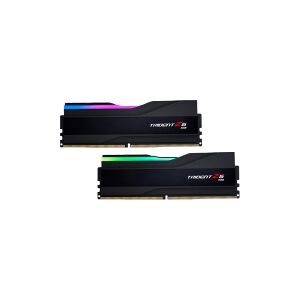 G.Skill Trident Z5 RGB - DDR5 - sæt - 32 GB: 2 x 16 GB - DIMM 288-PIN - 7200 MHz / PC5-57600 - CL34 - 1.4 V - ikke bufferet - ikke-ECC - mat sort, børstet sort aluminium