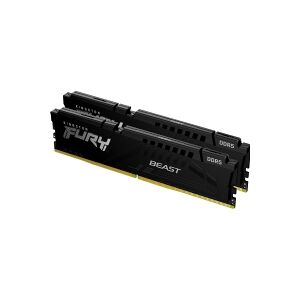 Kingston Technology FURY Beast 64GB 5600MT/s DDR5 CL36 DIMM (sæt med 2) Black EXPO, 64 GB, 2 x 32 GB, DDR5, 288-pin DIMM