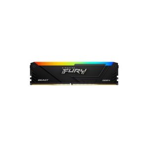 Kingston Technology Kingston FURY Beast RGB - DDR4 - sæt - 32 GB: 2 x 16 GB - DIMM 288-PIN - 3200 MHz / PC4-25600 - CL16 - 1.35 V - ikke bufferet - ikke-ECC