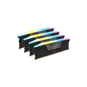 Corsair Microsystems CORSAIR Vengeance RGB - DDR5 - sæt - 192 GB: 4 x 48 GB - DIMM 288-PIN - 5200 MHz / PC5-41600 - CL38 - 1.25 V - sort
