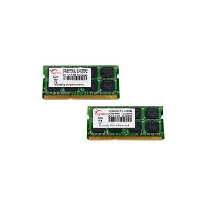 G.Skill SQ Series - DDR3 - sæt - 8 GB: 2 x 4 GB - SO DIMM 204-PIN - 1066 MHz / PC3-8500 - CL7 - ikke bufferet - ikke-ECC