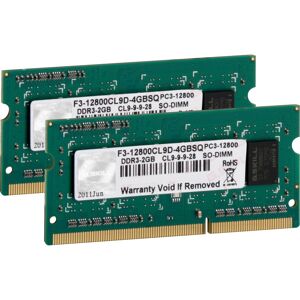 G.Skill 4GB DDR3-1600 SQ hukommelsesmodul 2 x 2 GB 1600 Mhz