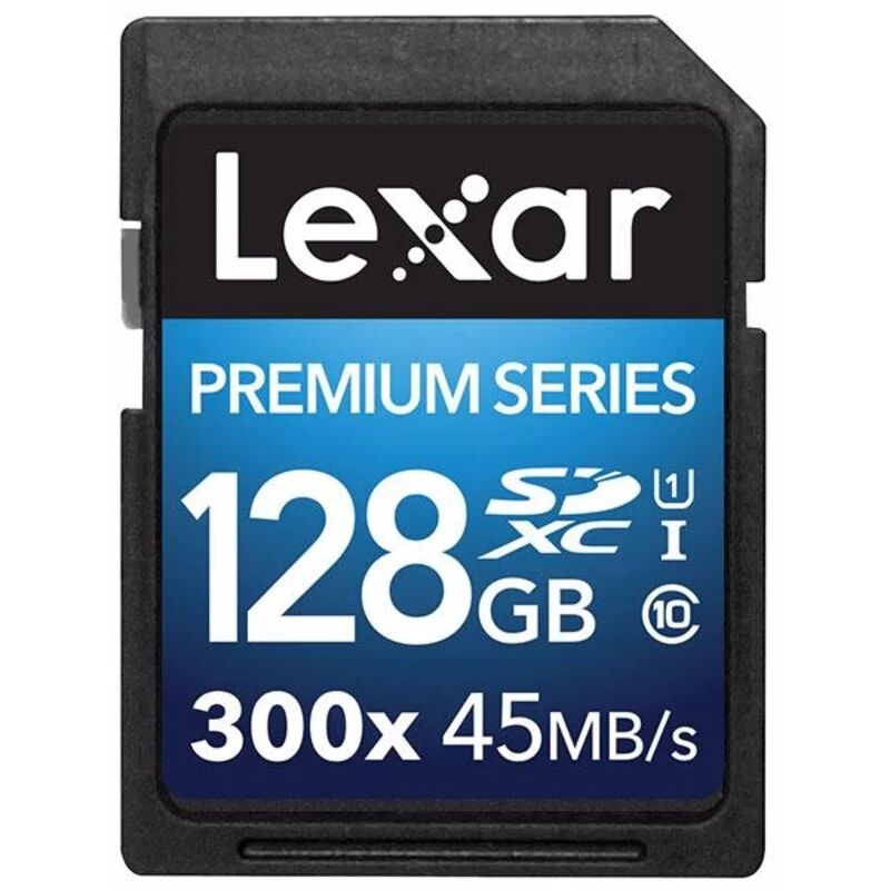 Lexar 128GB SDXC 300x Premium II C10 Sort Sort OneSize