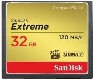 SanDisk Cf Extreme Udma7 Kort - 120mb/s - 32 Gb