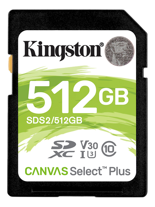Kingston Canvas Select Plus Sdxc Kort - 512 Gb - Class 10