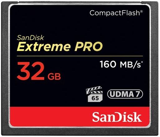 SanDisk Cf Extreme Pro Udma7 Kort - 160mb/s - 32 Gb