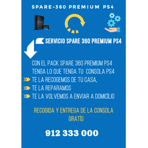 SONY Servicio Reparación Videoconsola PS4 Spare 360 Premium