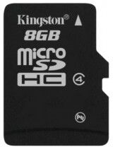 Kingston Micro SDHC 8Gt -muistikortti Class 4