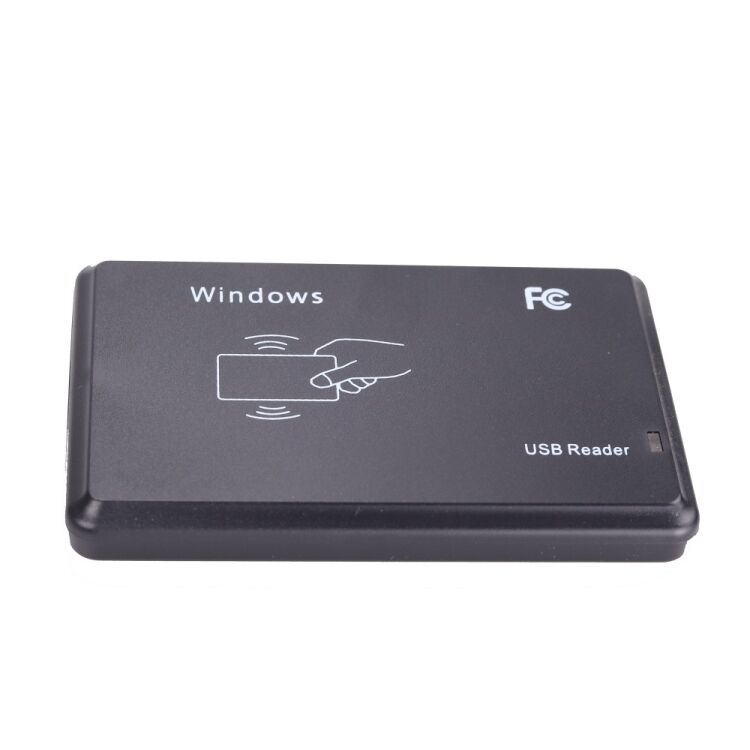 Tarvike 5W USB-liitäntäinen induktiivinen kortinlukija IC/ID-korteille (Musta)
