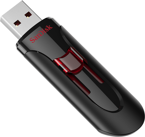 SanDisk Cruzer Glide 128 Gt muistitikku, USB 3.0