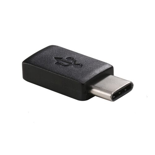 USB-C - MicroUSB adapteri, musta