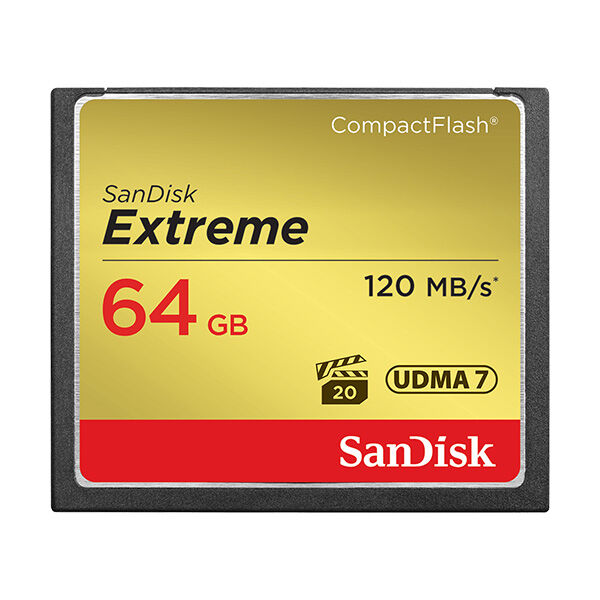 SanDisk EXTREME 64 Gt CompactFlash muistikortti ,120 MB/s