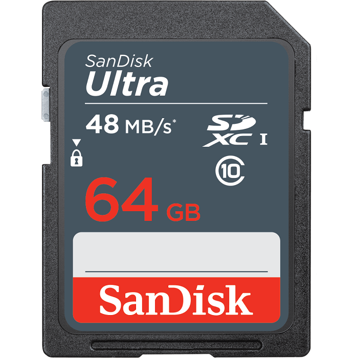 SanDisk ULTRA SDXC muistikortti 64 Gt, class 10