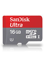 SanDisk Ultra 16 Gt microSDHC muistikortti, Class 10