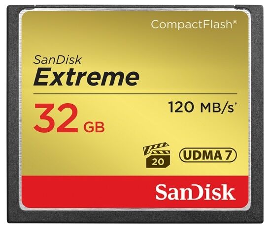 SanDisk Extreme CompactFlash 32GB 120MB/s