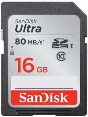 SanDisk Ultra 16GB SDHC class10 80MB/s