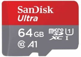 SanDisk microSDXC Ultra 64GB 100MB/s, A1