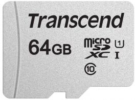 Transcend 300S 64GB microSDXC U1 (R100 W25 MB/s)