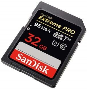 SanDisk Extreme Pro 32GB SDHC class10 UHS-I U3 ( R95MB/s W90MB/s )