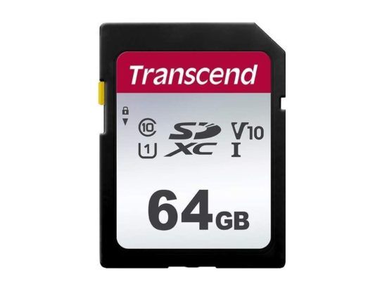 Transcend 300S 64GB SDXC V10 (R100 W20 MB/s)
