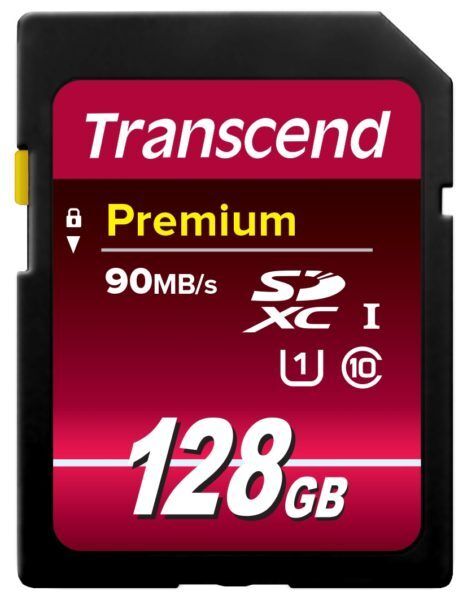 Transcend Premium 128GB SDXC Class10 UHS-I ( R90MB/s W25MB/s )