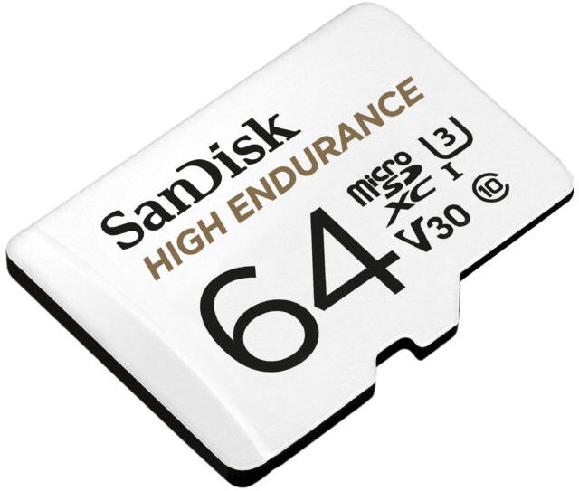 SanDisk High Endurance MicroSDXC 64GB U3 V30 (R100 / W40 MB/s)