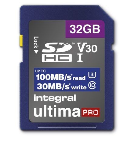 Integral uPro 32GB SDHC class10 UHS-I U3 V30 (R100 W30 MB/s)