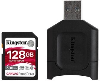 Kingston 128GB SDXC React Plus SDR2 + MLP SD Reader