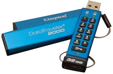 Kingston 64GB Keypad USB 3.0 DT2000 256bit AES Hardware Encrypted