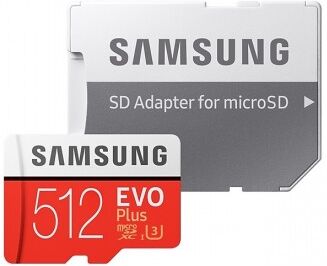 Samsung MICRO SD EVO+ 512GB WITH SD ADAPTER (2020)