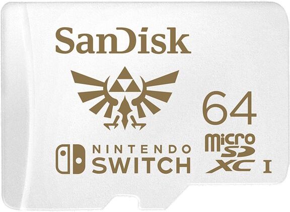 SanDisk Nintendo Switch MicroSDXC 64GB V30 U3 C10 A1 UHS-1 100MB/s R 60MB/s W 4x6 Lifetime Limited