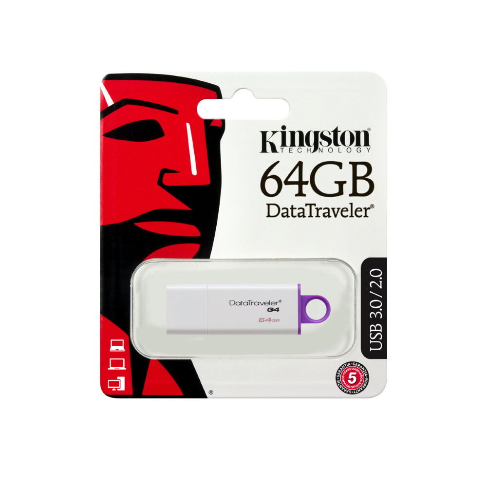 Kingston DATATRAVELER G4 64 GB USB 3.0 muistitikku