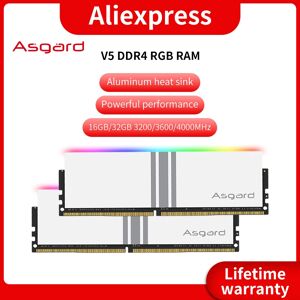 Asgard-Memoire RAM pour ordinateur de bureau  serie V5  RVB  16 Go  DDR4  PC4  8x2  16 Go  3200mHZ