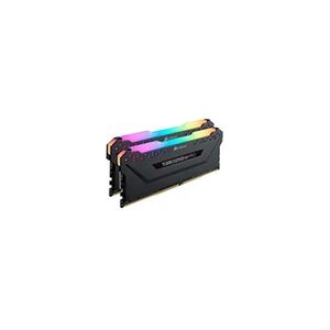 Corsair Vengeance RGB PRO - DDR4 - kit - 16 Go: 2 x 8 Go - DIMM 288 broches - 3200 MHz / PC4-25600 - CL16 - 1.35 V - mémoire sans tampon - non ECC - noir - Publicité