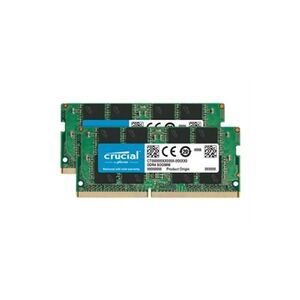 Micron technology Crucial - DDR4 - kit - 16 Go: 2 x 8 Go - SO DIMM 260 broches - 3200 MHz / PC4-25600 - CL22 - 1.2 V - mémoire sans tampon - non ECC - Publicité