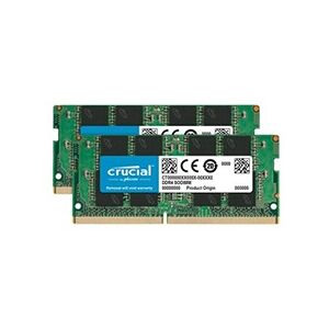 Micron technology Crucial - DDR4 - kit - 32 Go: 2 x 16 Go - SO DIMM 260 broches - 3200 MHz / PC4-25600 - CL22 - 1.2 V - mémoire sans tampon - non ECC - Publicité