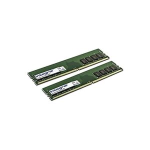 Integral Mémoire RAM IN4T8GNDLRIK2 16Go(2x8Go) DDR4 2400MHz CL17 Vert - Publicité