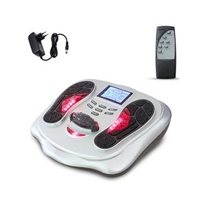 Fishtec Massage des Pieds Jambes Electrique EMS - Ecran LCD - 25 Modes - 99 Intensites - Rouleau Masseur - Pour Douleurs Musculaires - 4 Pads + Telecommande - Publicité