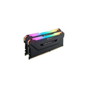 CORSAIR Vengeance RGB PRO - DDR4 - kit - 16 Go: 2 x 8 Go - DIMM 288 broches - 3200 MHz / PC4-25600 - CL16 - 1.35 V - mémoire sans tampon - non ECC - noir - Publicité