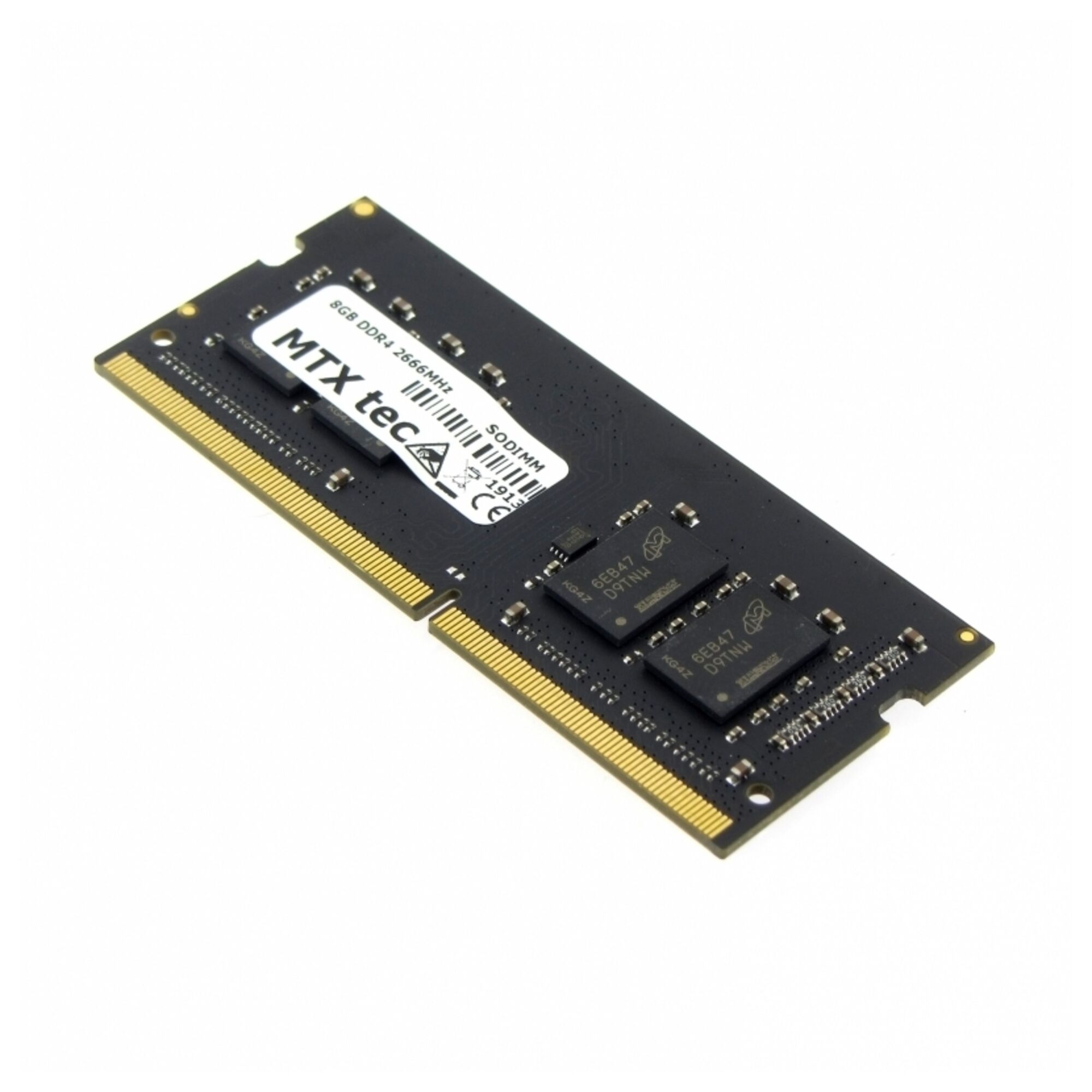 MTXtec 8GB Laptop RAM Memory SODIMM DDR4 PC4-21300, 2666MHz 260 pin CL19 - Neuf